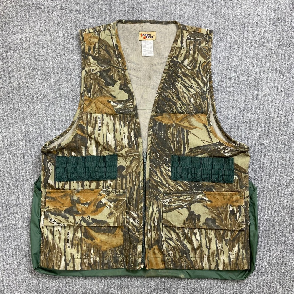 VTG Sports Afield Men's Small Realtree Camo‎ Hunting Vest